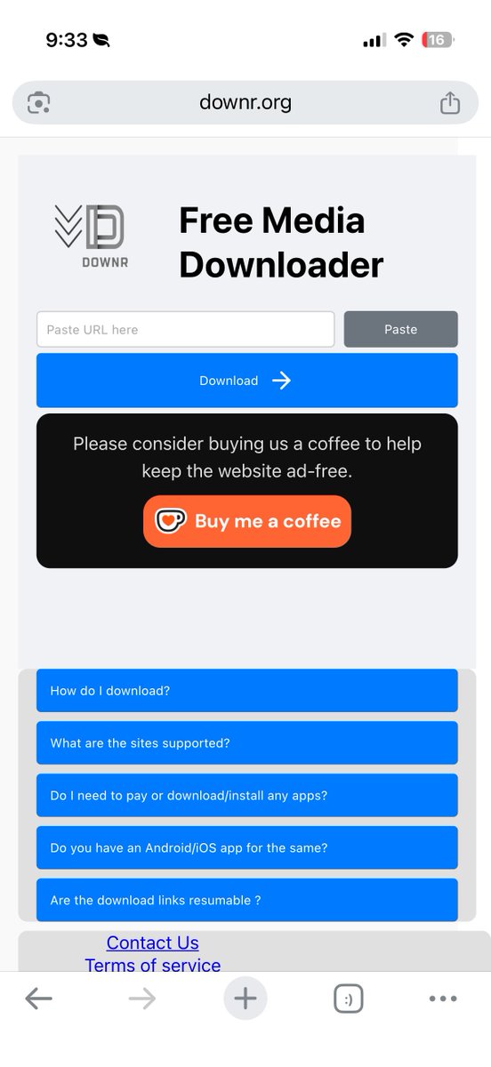 Cartidise's tweet image. found this site that just lets you paste a link and download any video - no ads and it just works

and since it’s a website, you can it use it on any device 

it’s literally such a lifesaver omg 😭

link: downr.org