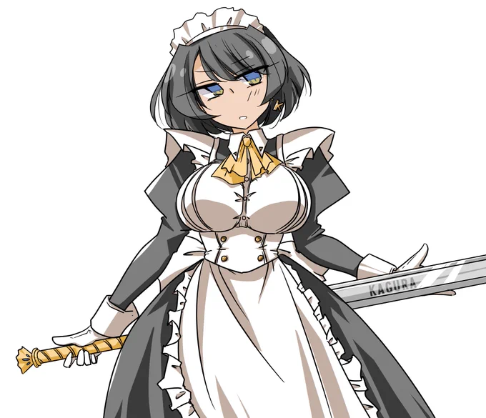 #武器持った女の子 メイドさんに長剣! メイドさんに長剣!!