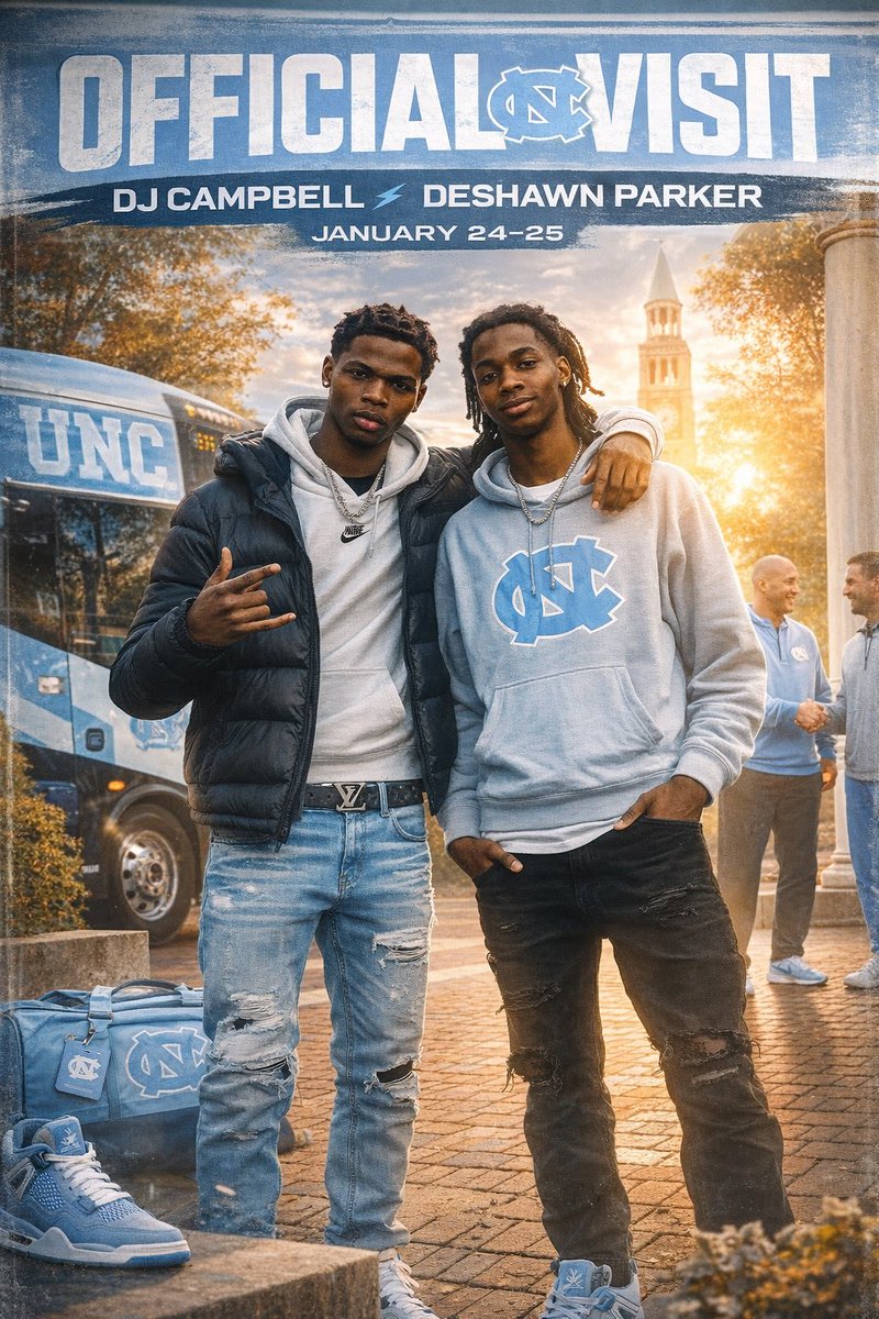 We would like to welcome Mountain View’s own DJ Campbell and Deshawn Parker to our campus this weekend 🩵🤍