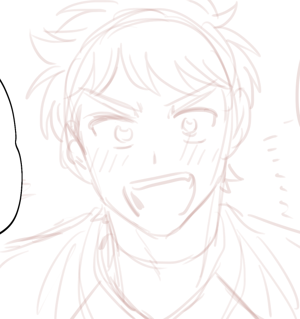 漫画を描こう!と思って下書きしてる 
