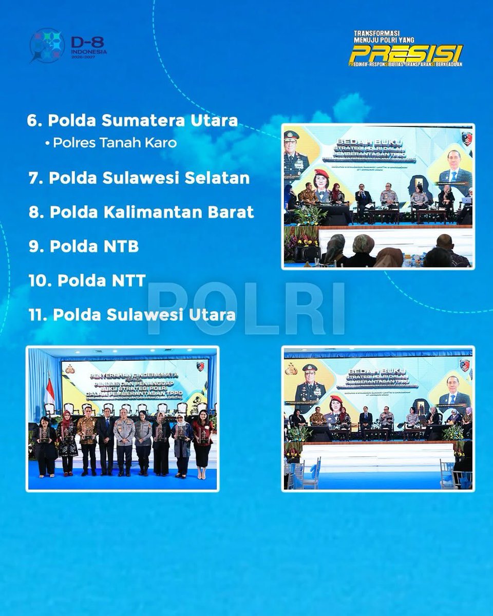 LautHumas's tweet image. Polri resmi meluncurkan Direktorat PPA-PPO di 11 Polda dan 22 Polres. Langkah ini diambil untuk memastikan kelompok rentan mendapatkan keadilan dan perlindungan hukum yang maksimal.