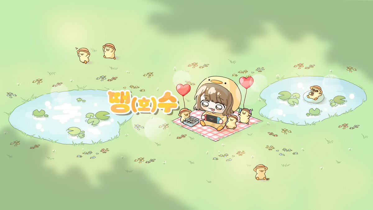 치지직 땡그래미님 유튜브, 카페 배너 작업했습니다! #땡그래미 #유튜브배너 #카페배너