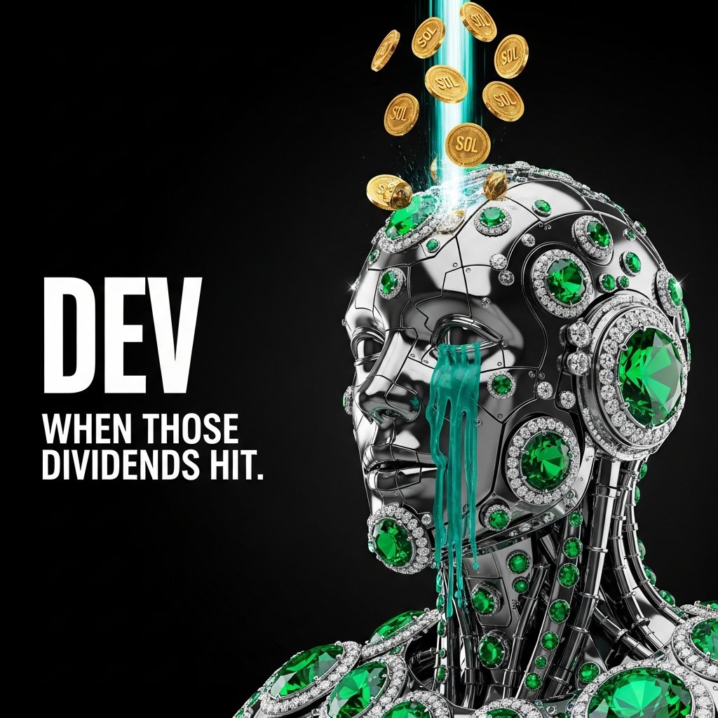 devtechfun's tweet image. When dividends hit this is how it works.

Real SOL distributed pro rata to real holders
Directly on chain
No snapshots no claims no games

Volume on @appsfunsol turns into fees
Fees turn into SOL
SOL flows back to holders automatically

Between $GRU and $DEV this already started…