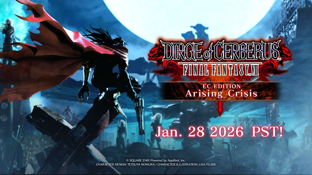 Final Fantasy VII Celebrates Dirge of Cerberus 20th Anniv