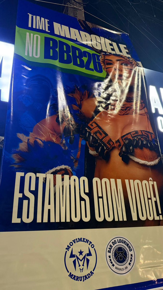QGdaMarci's tweet image. ✨CANCELADA!!!

Um bar conhecido em Manaus, Bar do Lourinho, foi colocado um cartaz gigante em apoio a nossa Cunhã em uma das avenidas principais da cidade.

Obrigado pelo apoio galera!!! 🙏🏽

#TimeMarciele #BBB26 🪇💙