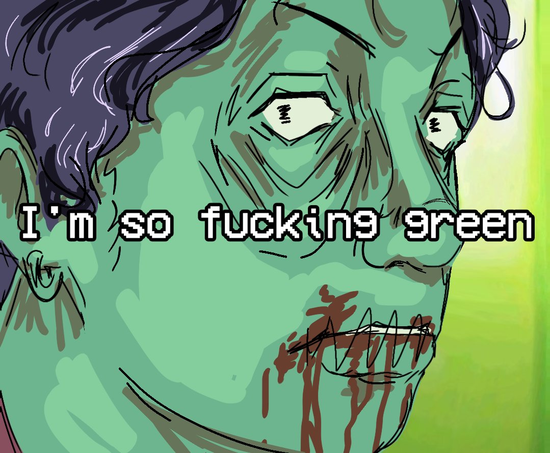 sappyshaun's tweet image. arg teaser greenface #ninah #wireface #noimnotahuman