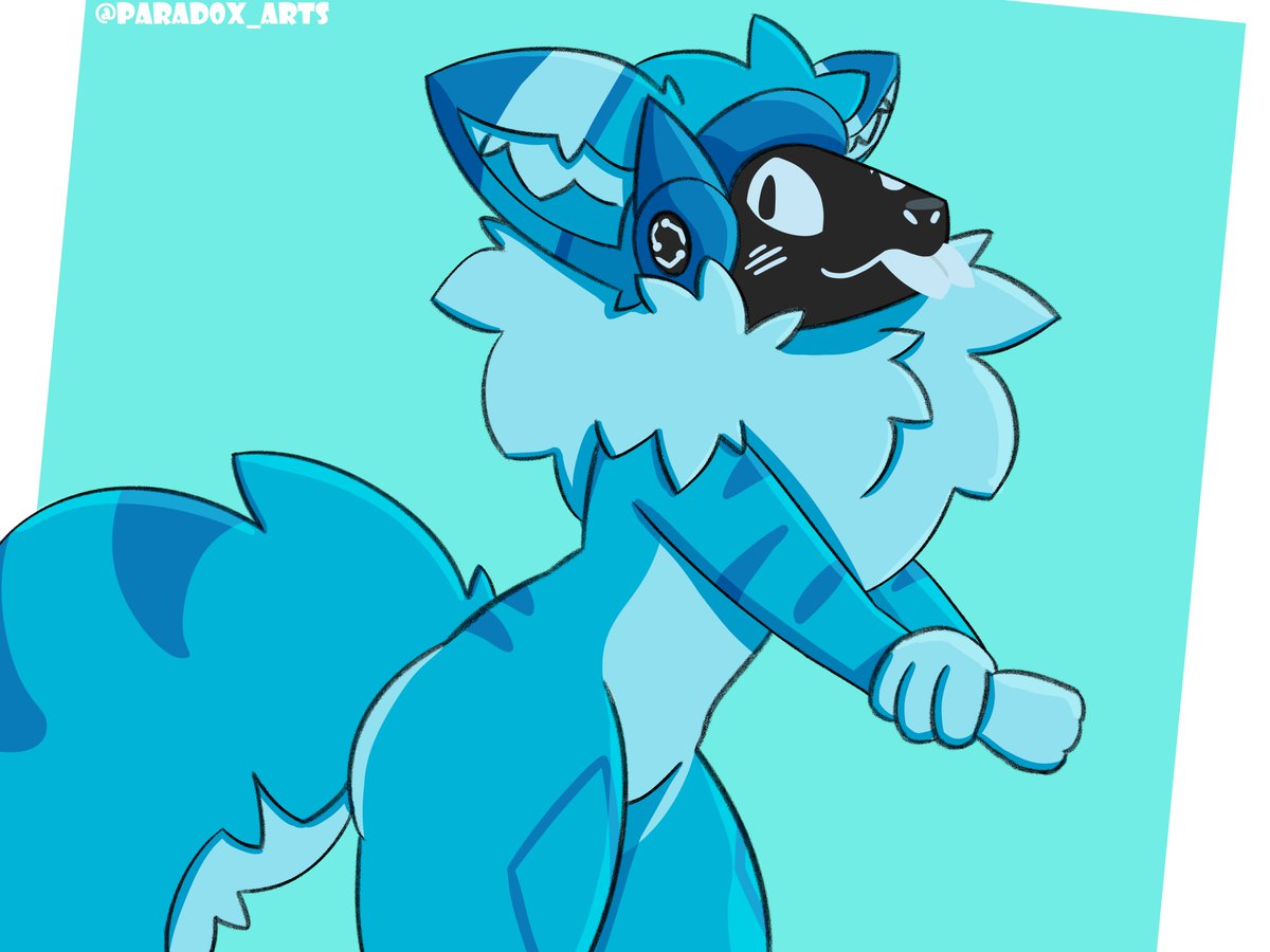 Parad0x_Arts's tweet photo. Stretch and blep! https://t.co/ikHJwCJQyR