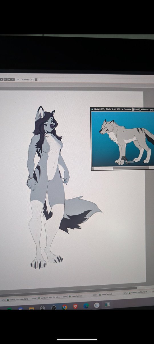 I'll forever be proud on this messy artwork.
What a beauty.
It's a redraw of my boyfriends first fursona, with a haircut he really likes. 
I've also got another headshot I did of her, which I may or may not share at some point. Who knows.