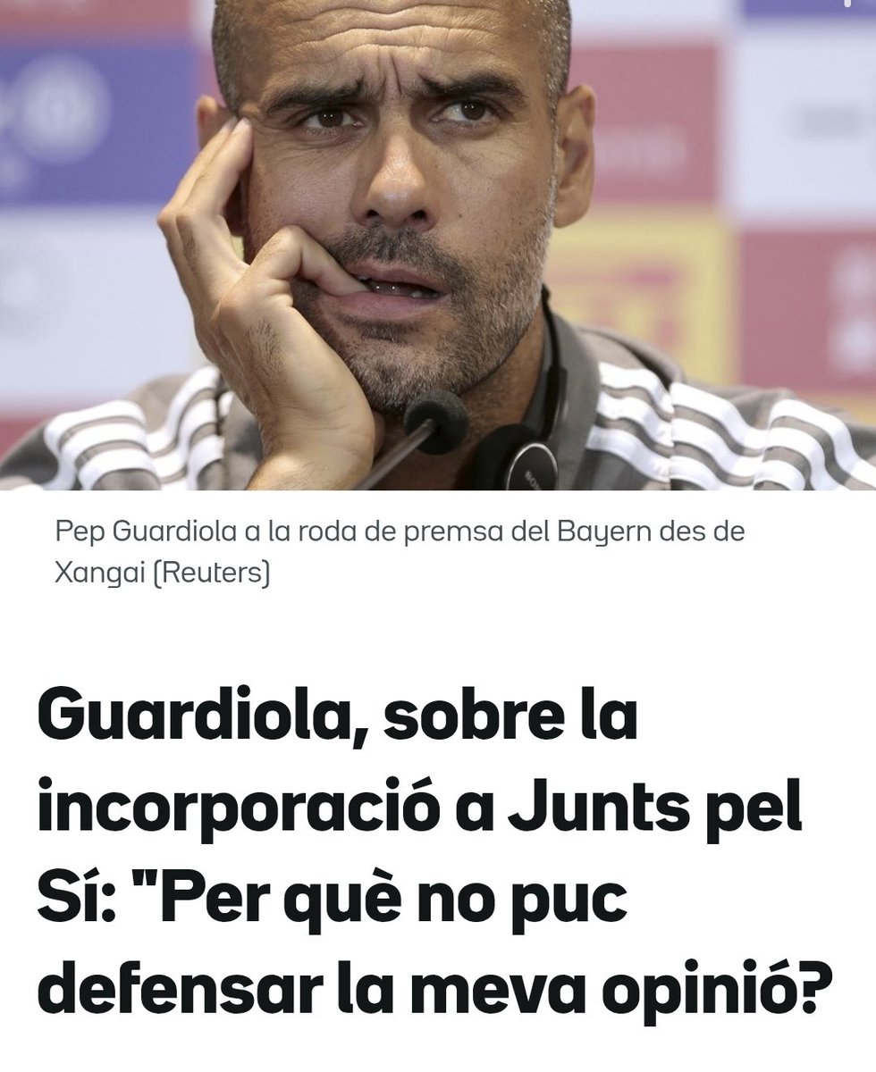 Xavi Sarrià, Josep Guardiola, Lluís Llach, Oques Grasses o Fermín Muguruza sembla que no han fet res per Catalunya.