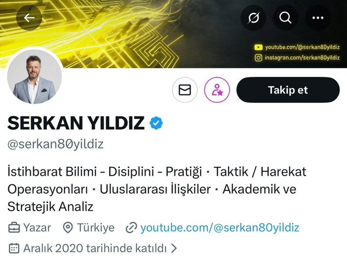 🔴TUTUKLANDI 

Sosyal medya paylaşımlarıyla milli güvenliği tehdit eden Serkan Yıldız’ın Ankara Cumhuriyet Başsavcılığı'nın yürüttüğü soruşturma kapsamında tutuklandığı öğrenildi.