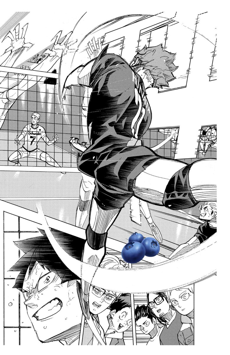 코트 안에 있는 모두가
히나타가 누구한테 토스할지 예의주시했고
당연히 카게야마는 히나타가 페인트를 
쓸 수 있다는 경우의 수까지 생각했음

근데 히나타가 페인트도 셋업도 아니라
냅다 스파이크로 나오니까 
모두가 얼타는 와중에
저 미친놈(p)이라 느끼는 카게야마 표정이
정말 압도적으로 좋음