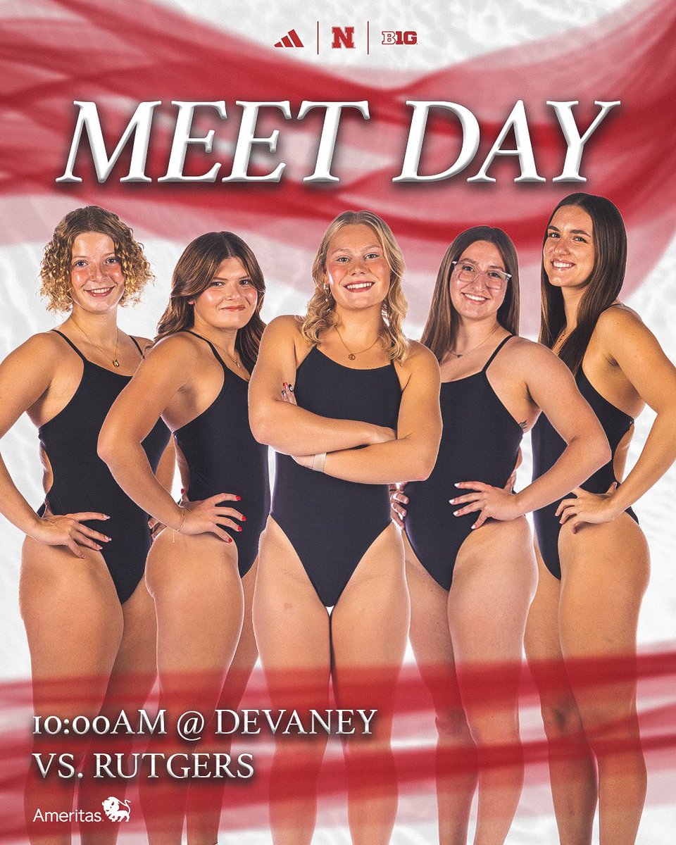 HuskerSwimNDive's tweet photo. The last lap 🥹🫶

VS Rutgers 
⏰: 10:00am 
🏊‍♀️: 400 medley relay, 1650 free, 50 free, 100 back, 100 breast, 100 fly, 200 free, 400 IM, 400 free relay, 1m diving
📍: Bob Devaney Sports Center 

#GBR https://t.co/e4xHx7z7N0