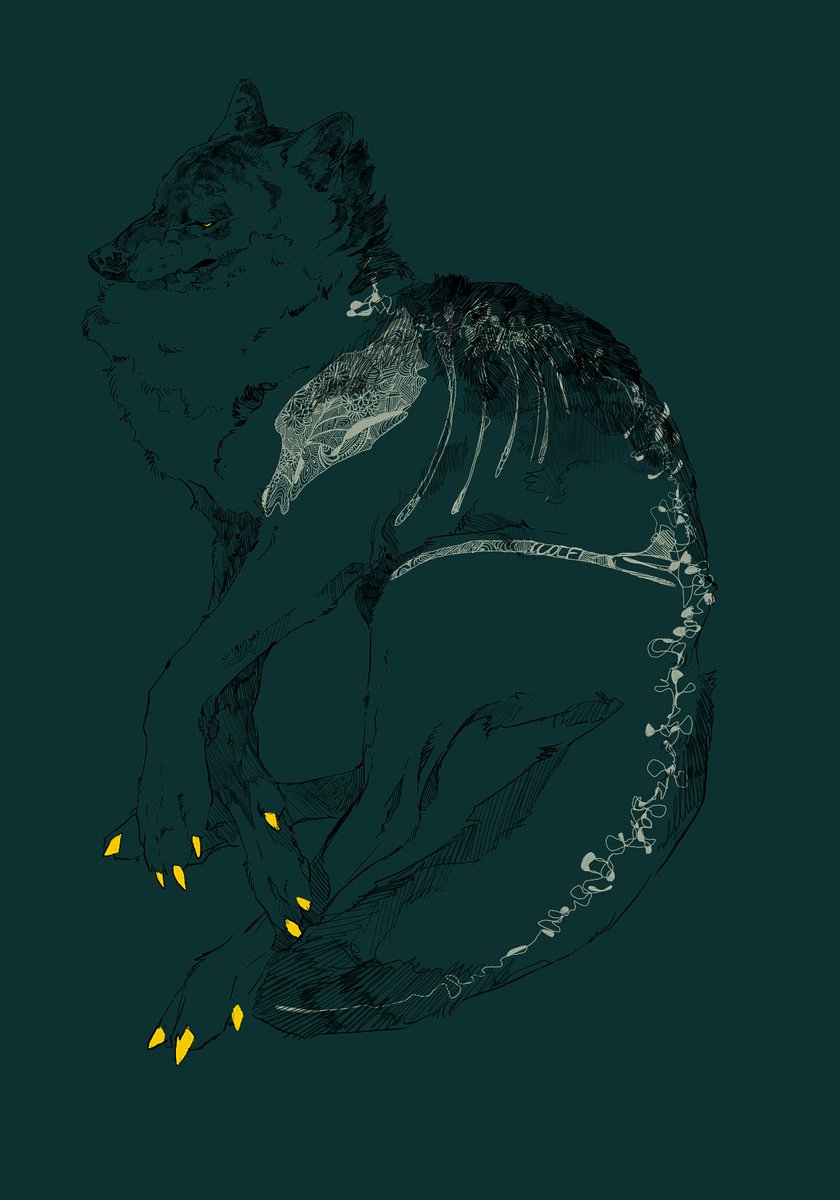 🐺🦴

#動物イラスト