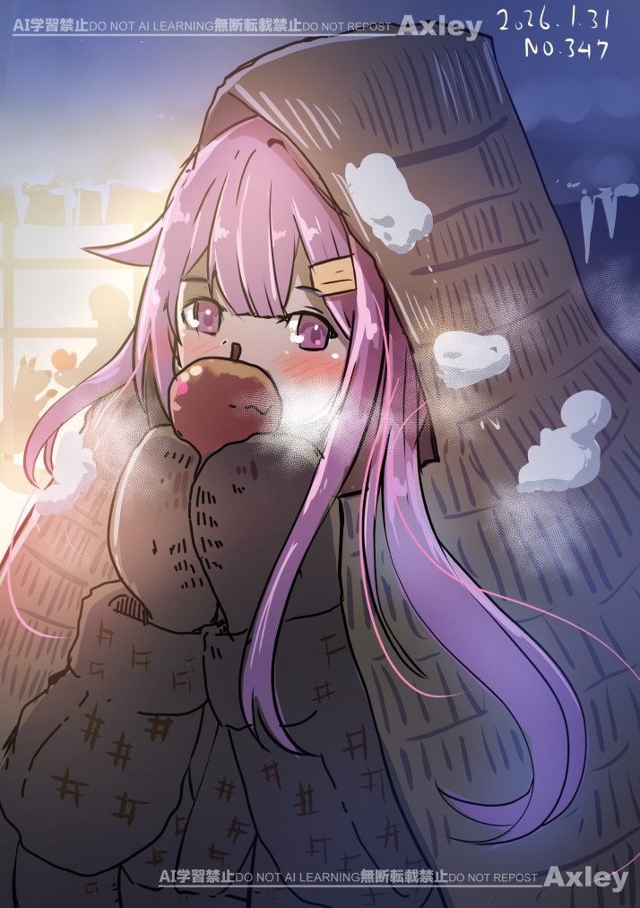 ❄雪ん娘春雨❄
#艦これ版深夜の真剣お絵描き60分一本勝負 
#艦これ版真剣お絵描き60分一本勝負_20260131 