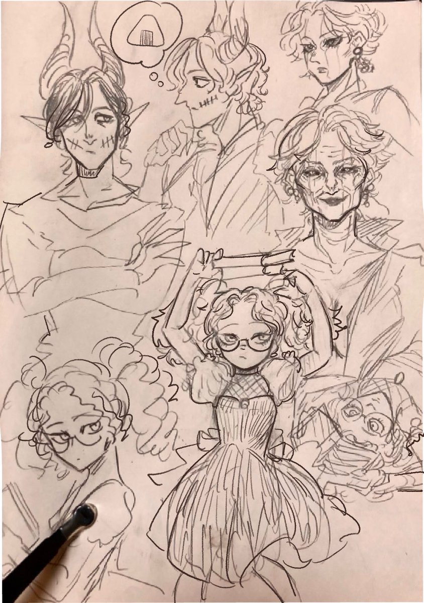 #ハロウィンタウンの憂鬱
アナログ落書き 