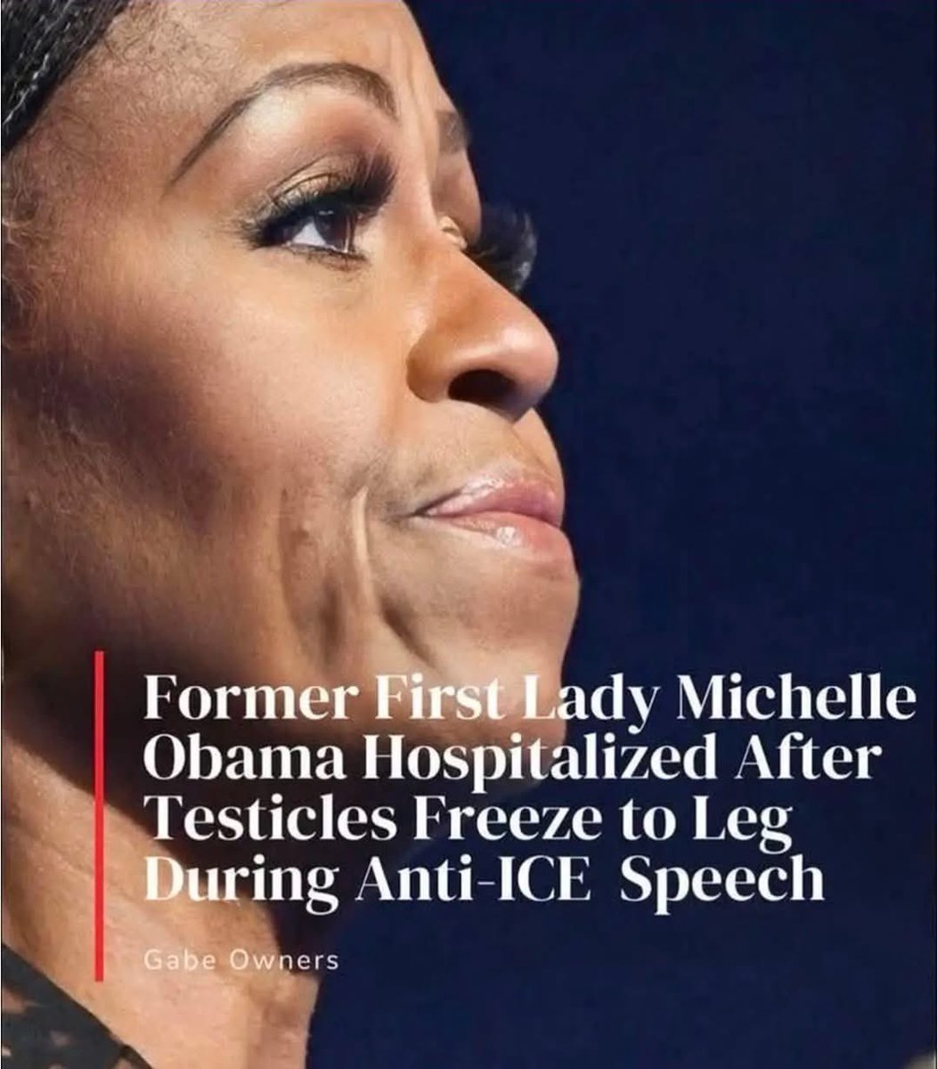 Happy Saturday Morning. Stay warm today. Global warming is coming, or in MAGA terms Spring. Every day is a great day for a Michelle Obama meme