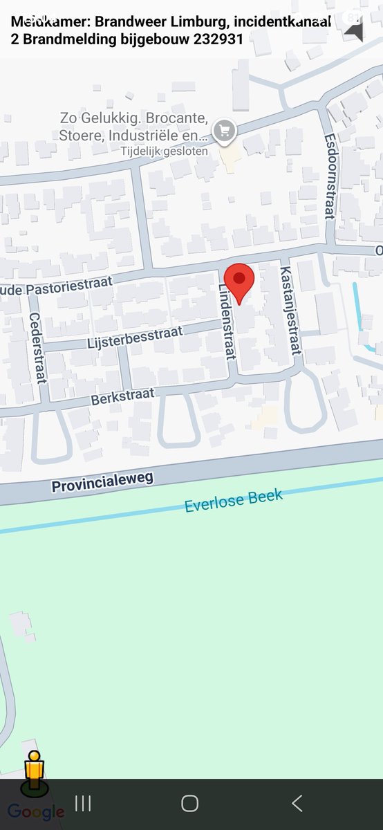 Brandmelding Bijgebouw in Maasbree, inzet hulpdiensten