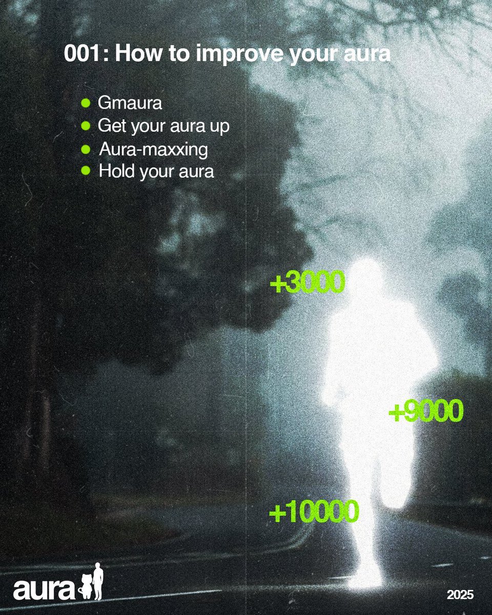 gmaura, time to get your $aura up ✨❇️