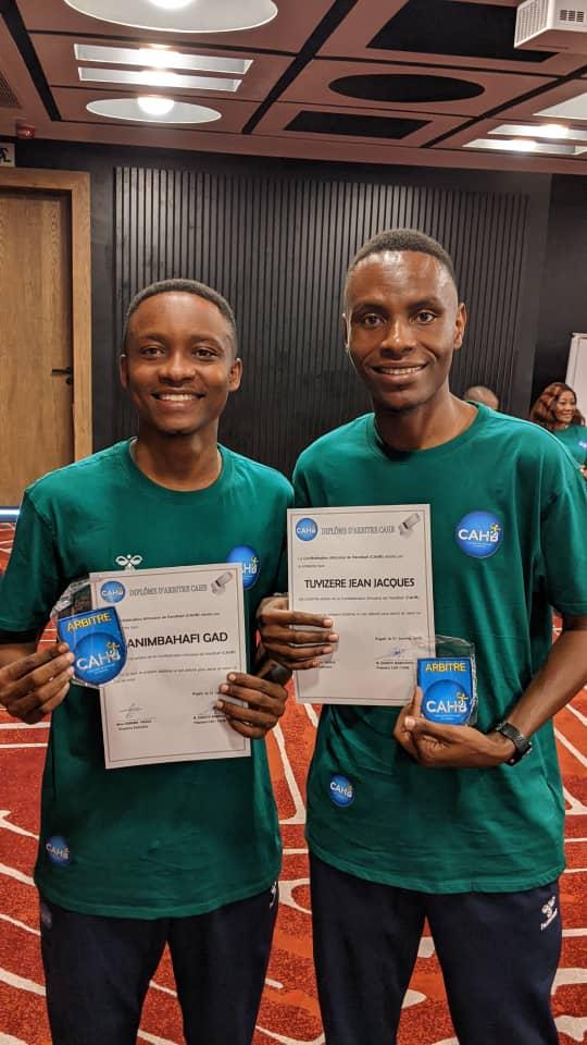 FerwahandRwanda's tweet photo. Good news!

During this competition, our referees have passed the test and have gained a continental badge, allowing them to officiate matches on a continental level.

Thanks for the support.

#CANHandball2026 
#Rwanda2026 
#RwandaHandball https://t.co/zDyyJz8Wtb