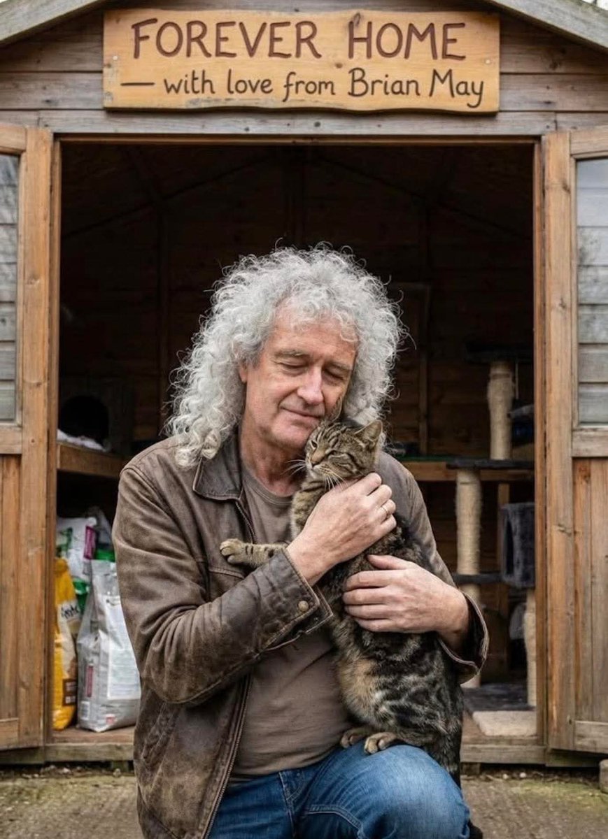 BRIAN MAY QUIETLY WALKED INTO A SMALL RESCUE SHELTER ON THE BRINK OF CLOSING — WITH JUST 48 HOURS LEFT BEFORE EVERY CAT INSIDE WOULD BE PUT DOWN

The bills were overdue. Donations had dried up. The owner had run out of options. In less than 48 hours, 39 cats were scheduled to be