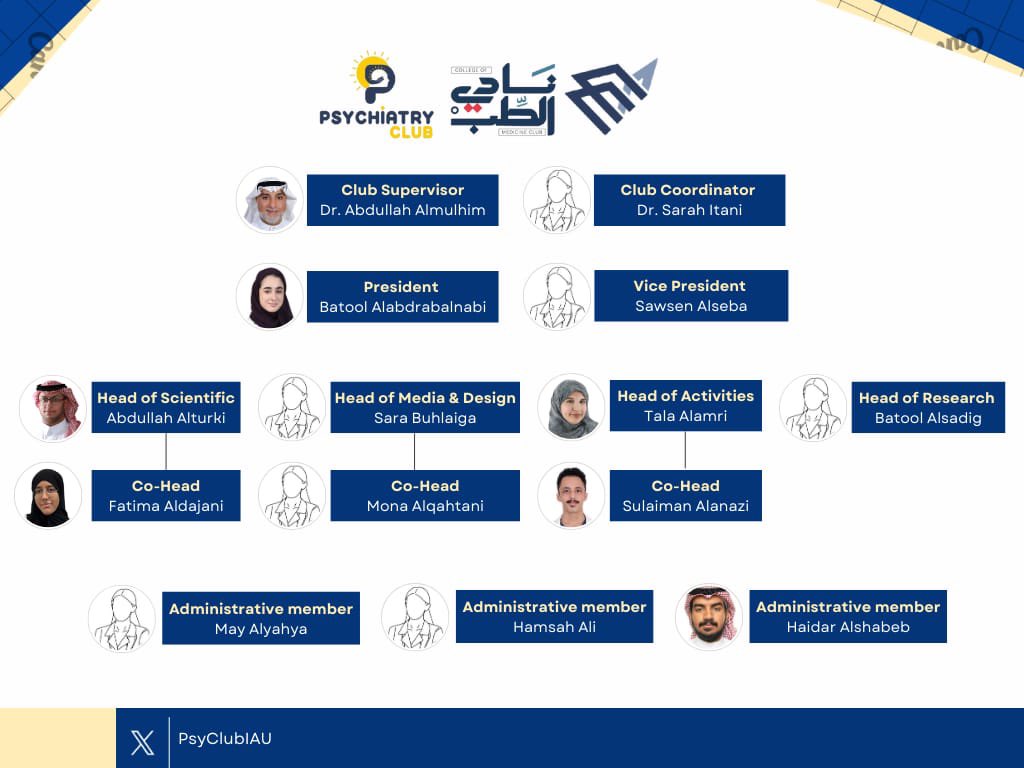 IAU PsyClub | نادي الطب النفسي tweet media