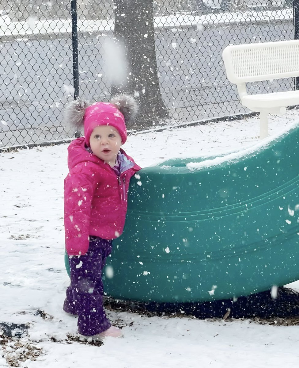 stmarknc's tweet image. It’s snowing! Just as predicted. 
With nowhere to go and nothing pressing to do, Fr. Huber reminded us last weekend that days like this can be a gift when distractions fall away and we are free to receive the day as it is.

In today’s Gospel, Jesus points to a child and tells us…