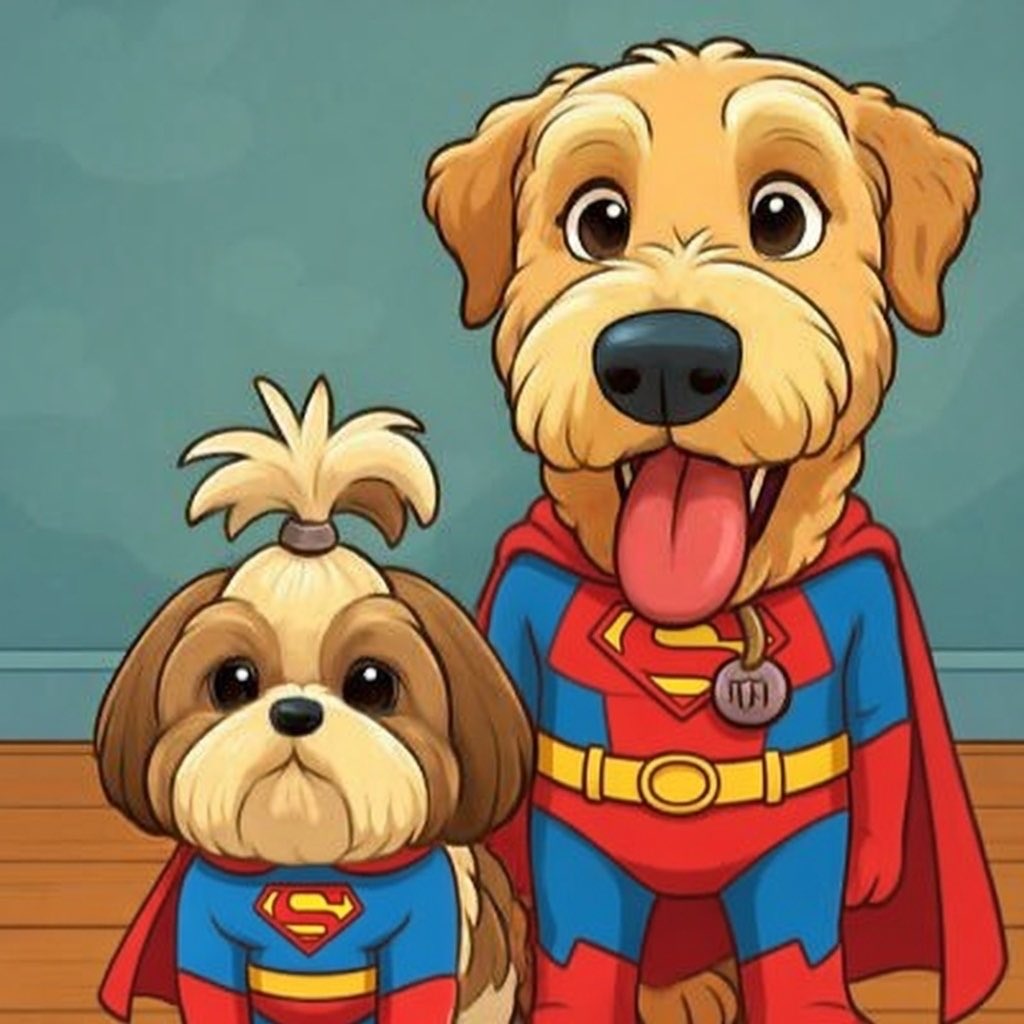SuperOllie & SuperStella‼️💥🐾💚 (ShayDog🌈💚🐾) tweet media