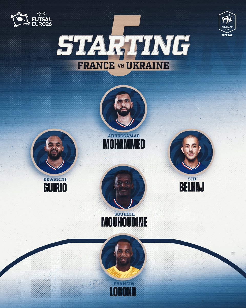Un match historique pour continuer à écrire l’histoire du futsal français !

🇫🇷🇺🇦 Début du quart de finale de l’Euro Futsal à 16h sur <a href="/lachainelequipe/">la chaine L'Équipe</a> 📺

Allez les Bleus 💙💪
