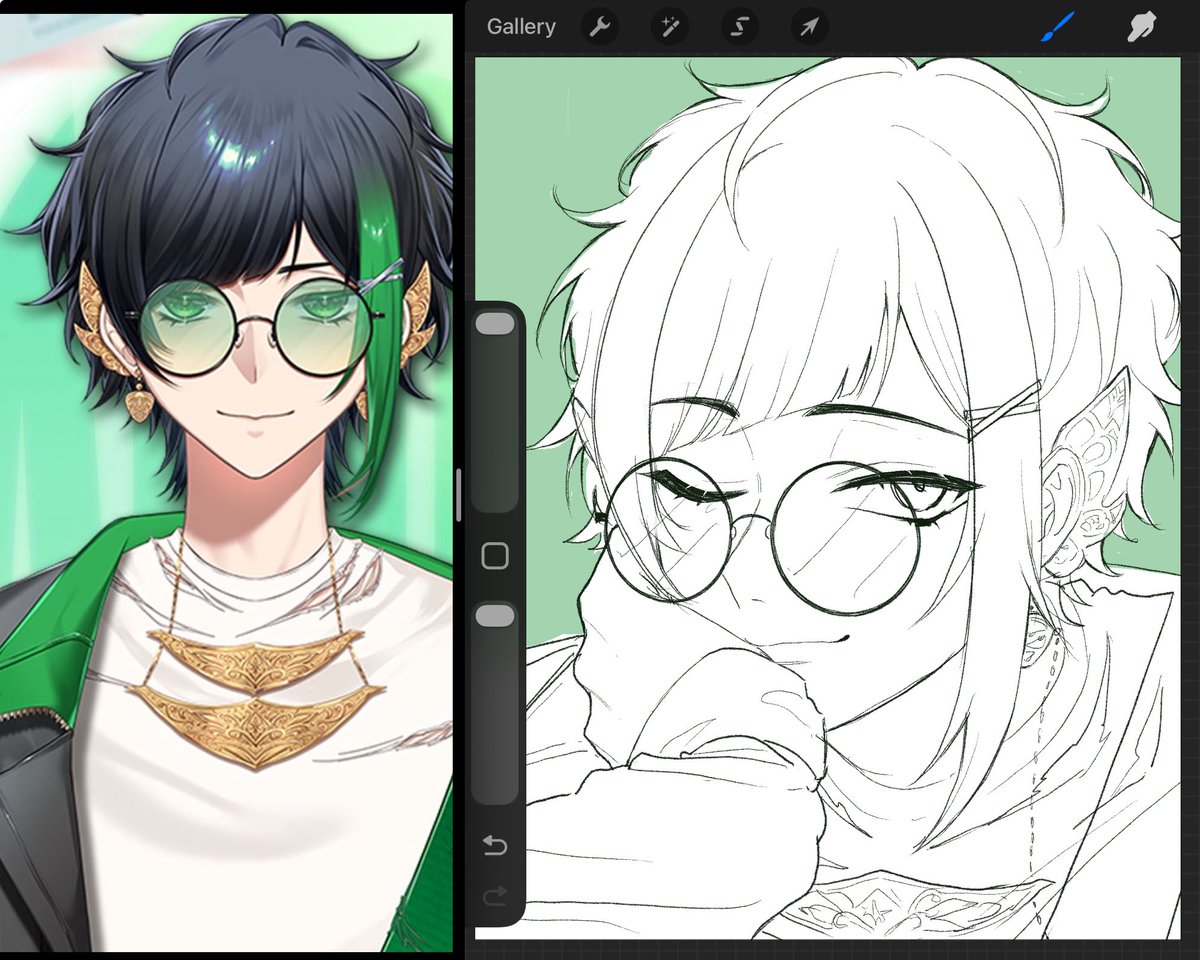 Hasil sketch malming waktu nonton debut streamnya Yudi ✨

 #YudiArtsbun