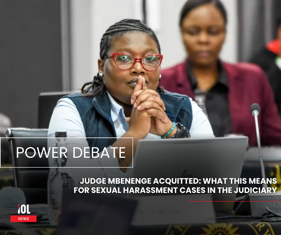 IOL's tweet photo. Selby Mbenenge avoids a gross misconduct ruling, preserving his judicial career despite findings of minor inappropriate behavior.
#SelbyMbenenge #JudicialCareer #CourtRuling #SexualHarassment #LegalOutcome
Read on: https://t.co/Dbeyrd73vM https://t.co/aYMmh66zcl