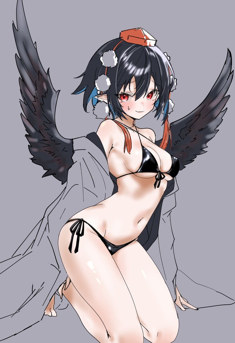 射命丸さん 綴込み付録グラビア撮影 