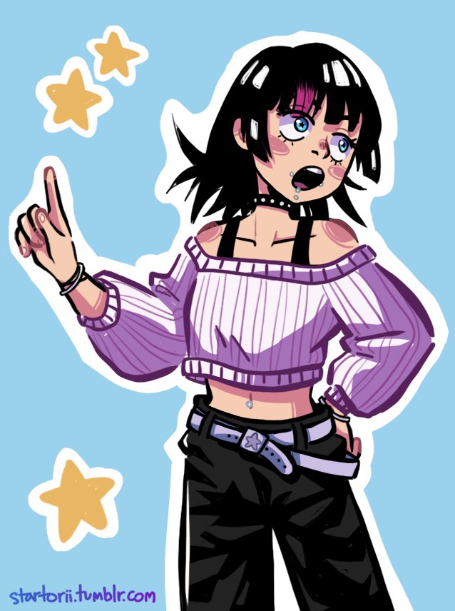 HoshiKiara's tweet photo. @02VEGAPUNK_ ⭐️S-sorry!, maybe I can have a little kissy though⭐️ https://t.co/c3sM3DRE5x