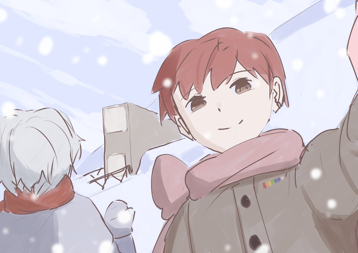 #hndlワンドロ
「雪」
+16min
ここはちょっと寒いよ。そこはどう？
