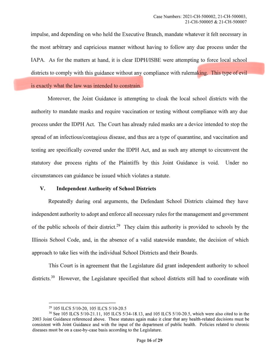 When we won the lawsuit, the judge said what Pritzker and the state did was a “type of evil is exactly what the law was intended to constrain.”