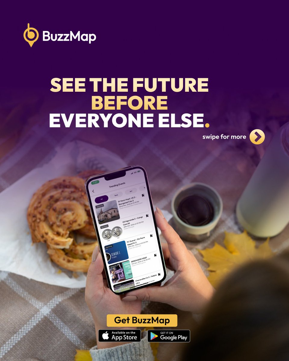mybuzzmap's tweet image. February is coming. Are you ready? 🗓️🏃💨
​The best events fill up fast.

 Use BuzzMap to see what's trending, get directions, and secure your spot before the crowd arrives. 📍
​Plan smarter. Live louder.
​Download BuzzMap today: 
Link in bio 📲
​#BuzzMap #EventPro #PlanAhead