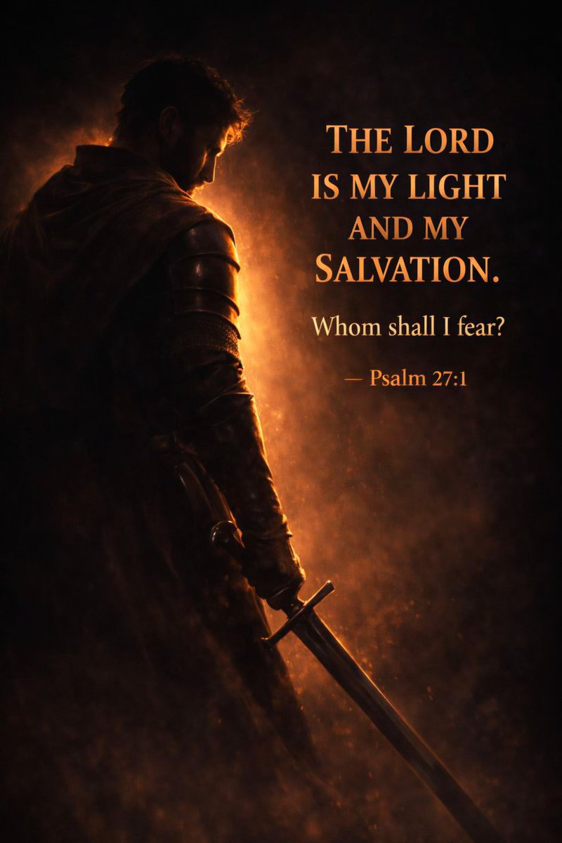 The LORD is my light and my salvation; Whom shall I fear? The LORD is the
strength of my life; Of whom shall I be
afraid? - Psalm 27:1
