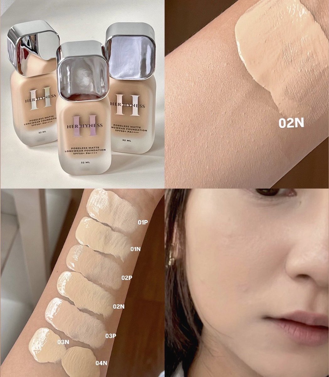 นี่คือรองพื้นที่ผิวสวยแพงเหมือนเค้าเตอร์แบรนด์มาก สวยอ่า Herhyness ทำถึงอีกละ ความแมทแต่ยังฉ่ำ เบลอรูขุมขน แนบไปกับผิว ลงบางๆ ยังสวย ยังดูเป็นผิว ปกปิดกลางๆ รอยสิวรอยดำเอาอยู่ ที่ชอบคือสบายผิวมาก มีบำรุงด้วย 10 10 10