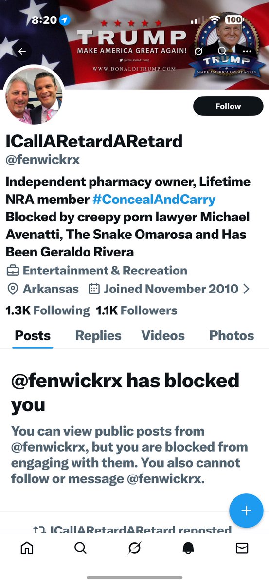 Did he get his lil pussy feelings hurt?