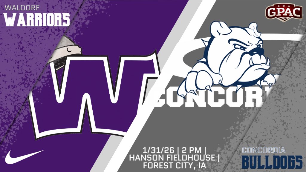 WaldorfWBB's tweet photo. 🚨GAMEDAY🚨

🆚 #10 Concordia
⏰ 2 PM
🏟️ Hanson Fieldhouse
📍 Forest City, IA
📺 https://t.co/kqMPuJOilP
📊 https://t.co/SpODcPmgVH

#WarriorPride https://t.co/IiSfM9xgkB