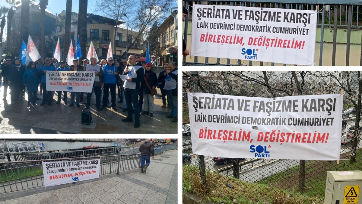 Gericiler hedef almıştı: SOL Parti'nin pankartı ülkenin dört bir yanında
birgun.net/haber/gericile…