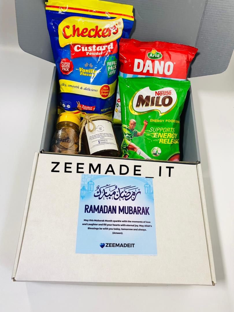 zeemade_it's tweet image. I take God beg you, help me Retweet.🙏

The Ihsan box is the best gift you can give yourself, your friends, your acquaintances, your family and loved ones this coming Ramadan.

Content:
Milo
Dano
Pure honey
Custard
Dates( Dabinu) 
🏷️ 27,000

Lagos📍

wa.me/2349093607161