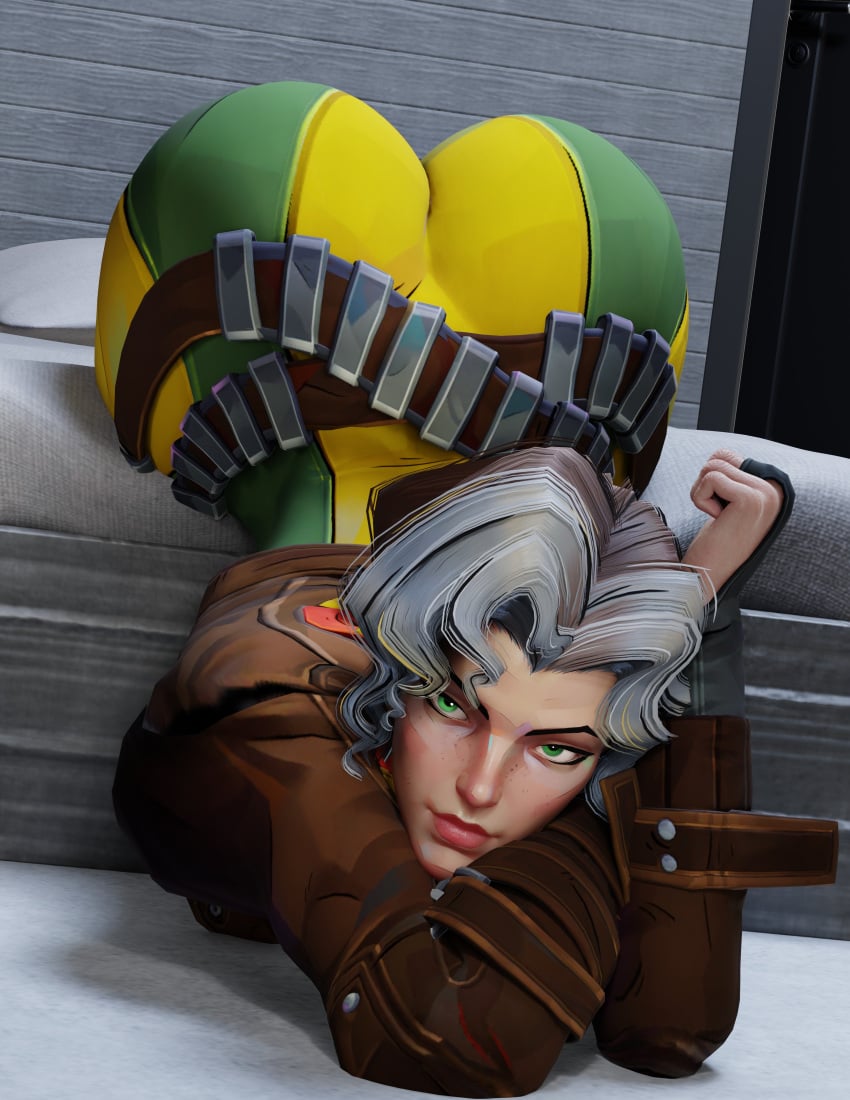 "You're staring to much, sugah~! Is something distracting you~?"