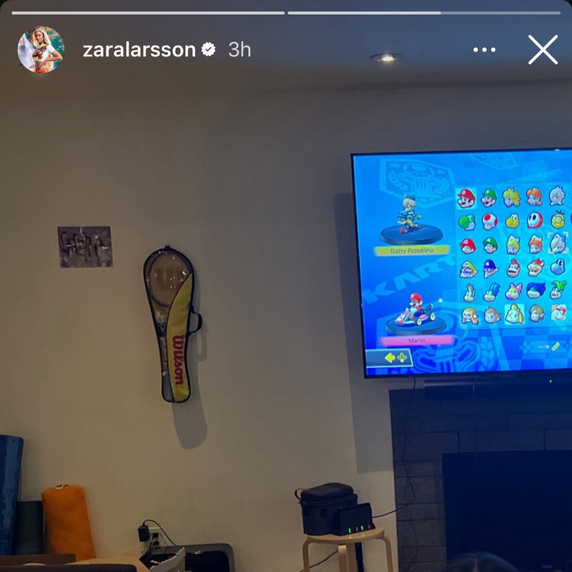 ningvinyl's tweet photo. i love how zara larsson really has a twice poster in her home https://t.co/S50Sa6SFel