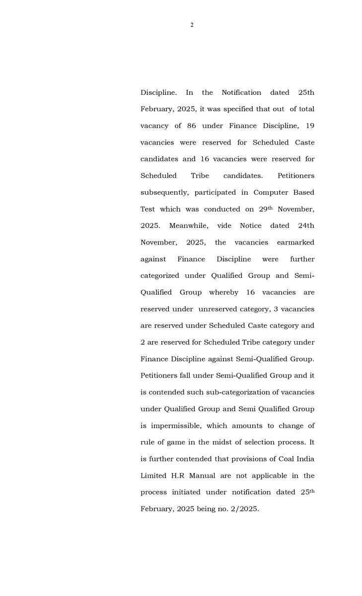 RaviRajViyan's tweet photo. With no legal restriction from the court on 23 Jan and 29 Jan 26, the delay in publishing the CIL Non-Executive to Executive exam result is unjustified. Thousands of employees are waiting. Please act without further delay. @CoalMinistry @kishanreddybjp   #PublishCILDeptExamResult https://t.co/uNsrLuky5j