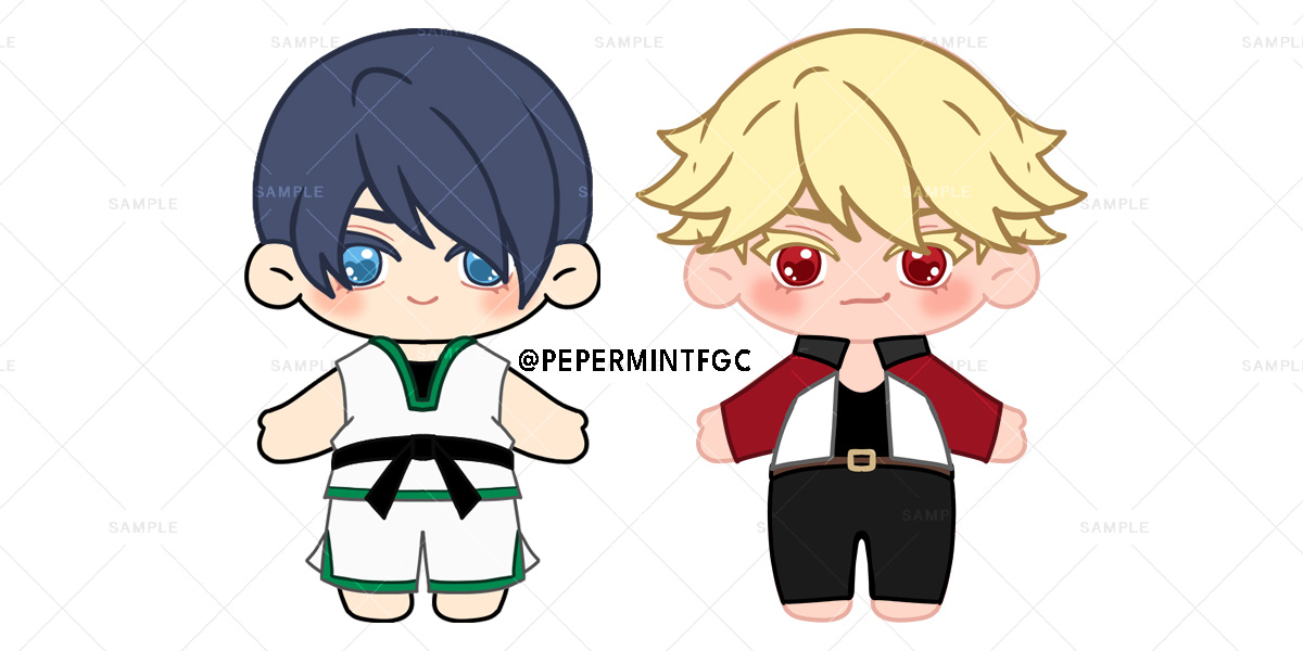 【15cm Cotton Dolls】 
Jae Hoon &amp; Rock  

I'm currently in the process of getting samples made for the dolls! And if there's enough interest, I will have them available for sale at conventions &amp; online.  

⭐️All updates will be posted as a reply to this thread