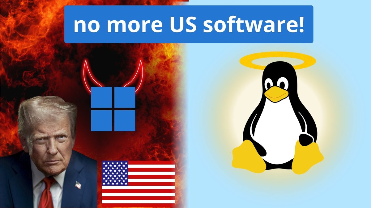 linuxort's tweet photo. Now online: How YOU can become independent of US software

https://t.co/pYA3vC90CD

#freedom #linuxort #linux #bigtech #buyfromeue https://t.co/stEE4cZlyI