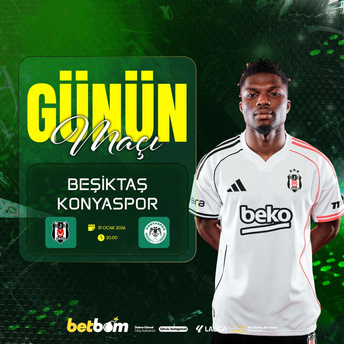 BetBomguncel's tweet photo. 🚨İLK YARI SONUCUNU DOĞRU TAHMİN ET!

100 FREEBETS

⛓ KATILMAK İÇİN TIKLA

Link: https://t.co/aODV8IHGUH
#Betbom #Besiktas #slot #etkinlik https://t.co/iS4Zd9Dowl