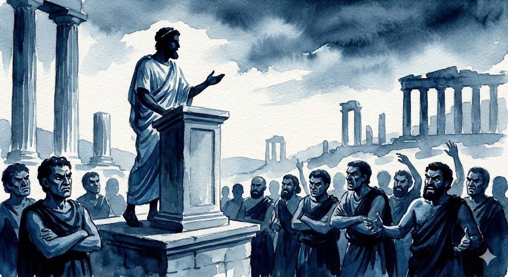 οἱ λέγοντες οὐκ ἀκούουσιν.