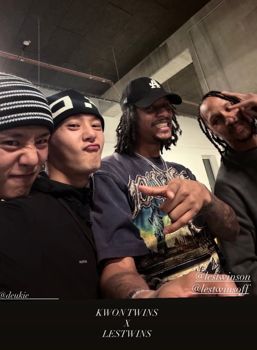 We finally got a Les twins x kwon twins pic 🙏