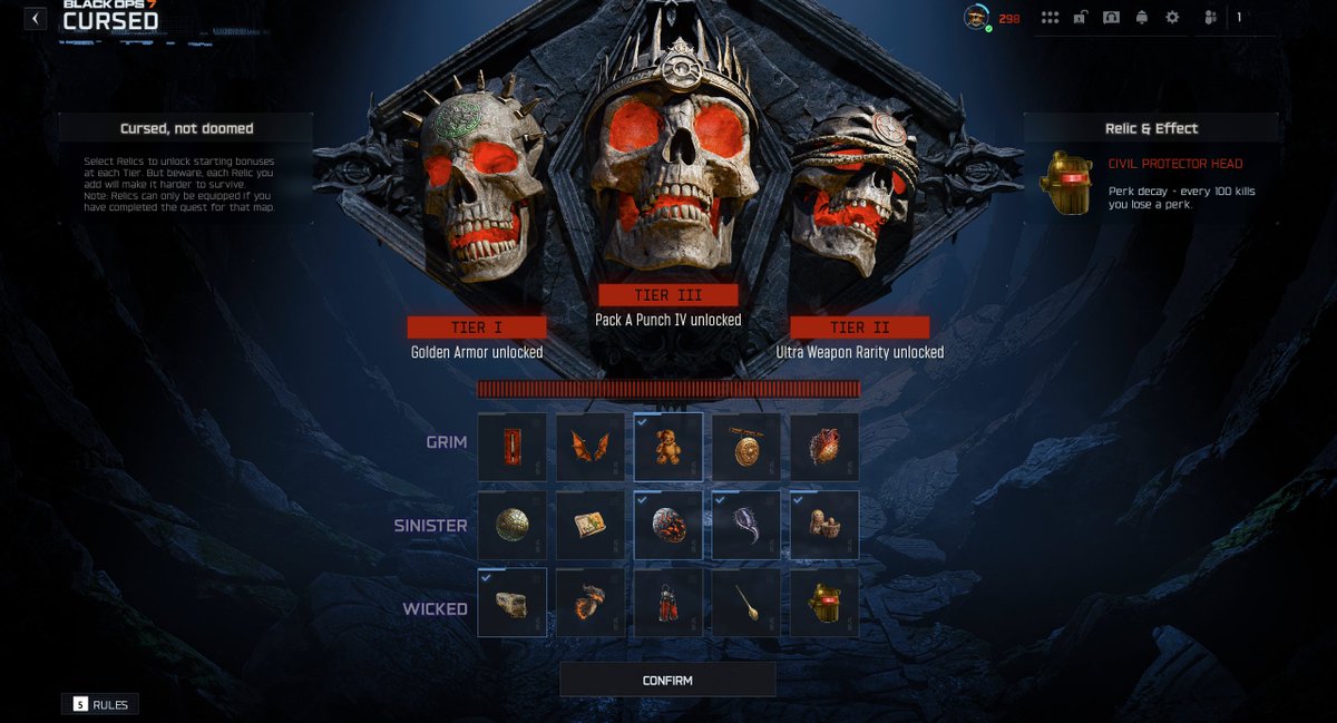 senditsanga's tweet photo. Cursed Mode relics complete for the First 2 Black Ops 7  zombies maps. Its been fun. Looking forward to new maps. #codzombies #BO7Zombies https://t.co/a49BJrCkAq